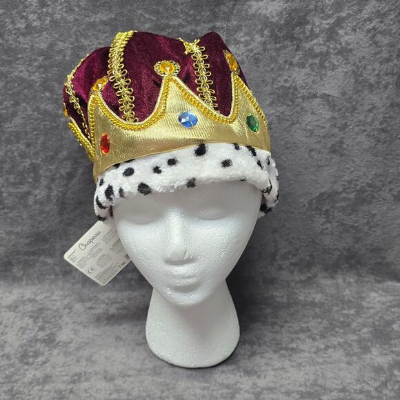Suit Yourself Majesty King Multicolored Crown Halloween Costume Medieval Hat New - Picture 3 of 13